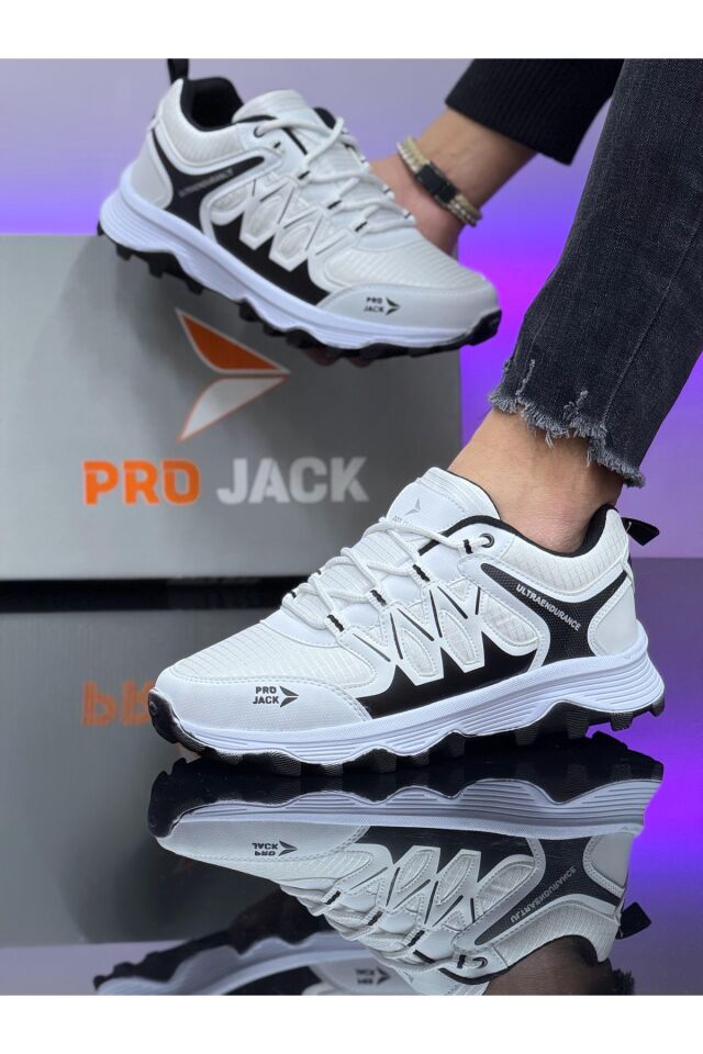 Siyah Erkek Günlük Spor Ayakkabı Unisex Beyaz - 43
