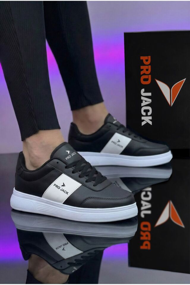 Günlük Ortepedik Sneaker Erkek Spor Ayakkabı - PJ732 Siyah - 40