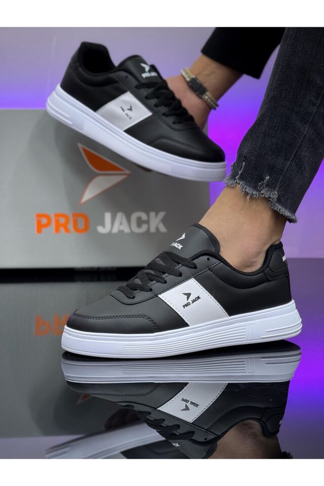 Günlük Ortepedik Sneaker Erkek Spor Ayakkabı - PJ732 Siyah - 43