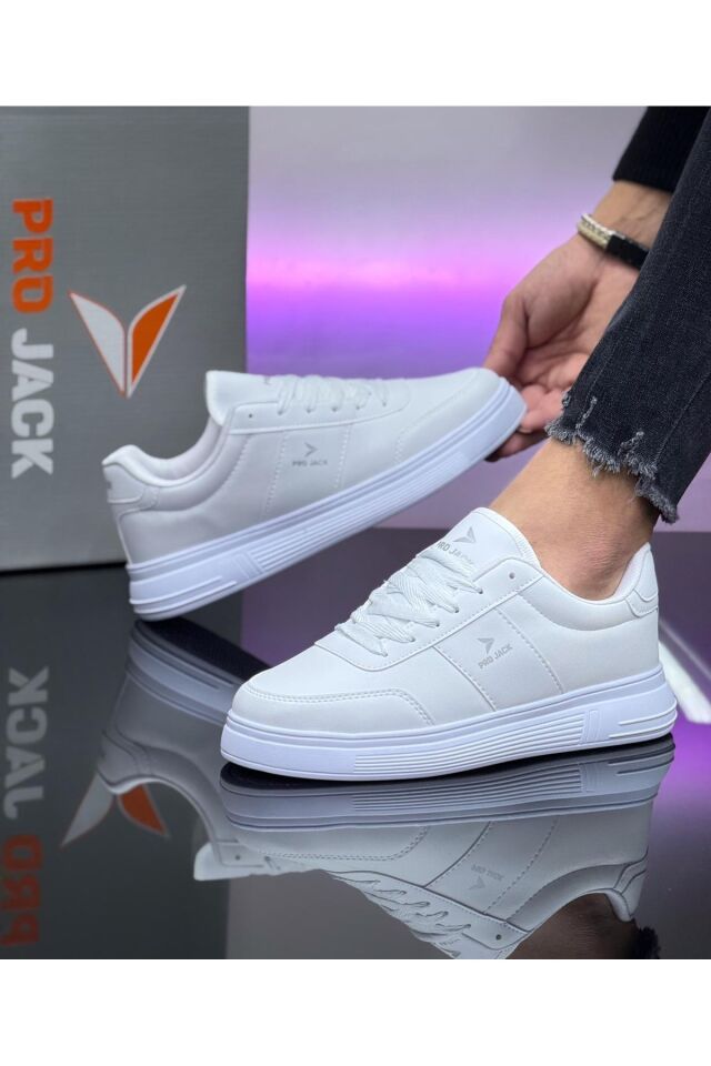 Günlük Ortepedik Sneaker Erkek Spor Ayakkabı - PJ732 Beyaz - 42