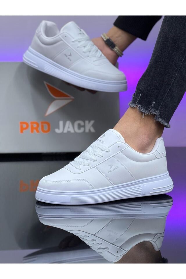 Günlük Ortepedik Sneaker Erkek Spor Ayakkabı - PJ732 Beyaz - 42